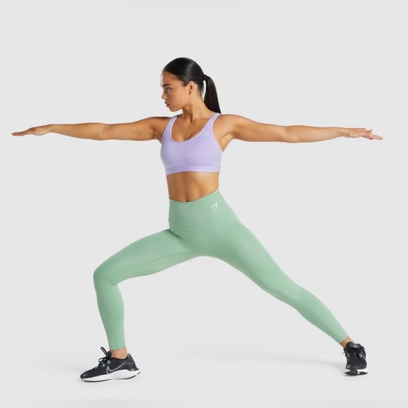 Gymshark Training Leggings In Green Size XS - Picture 1 of 11